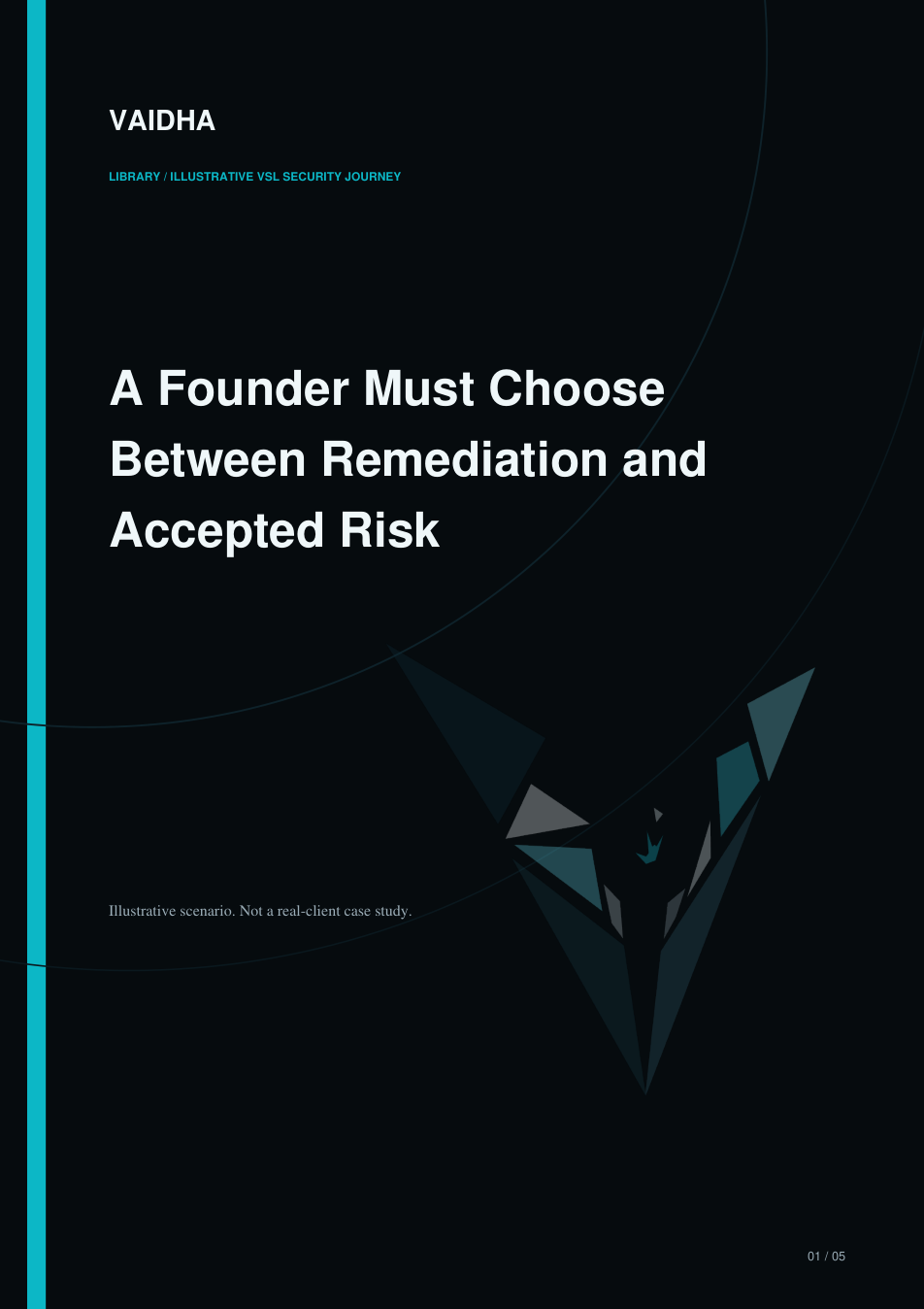 Cover preview for A Founder Must Choose Between Remediation and Accepted Risk